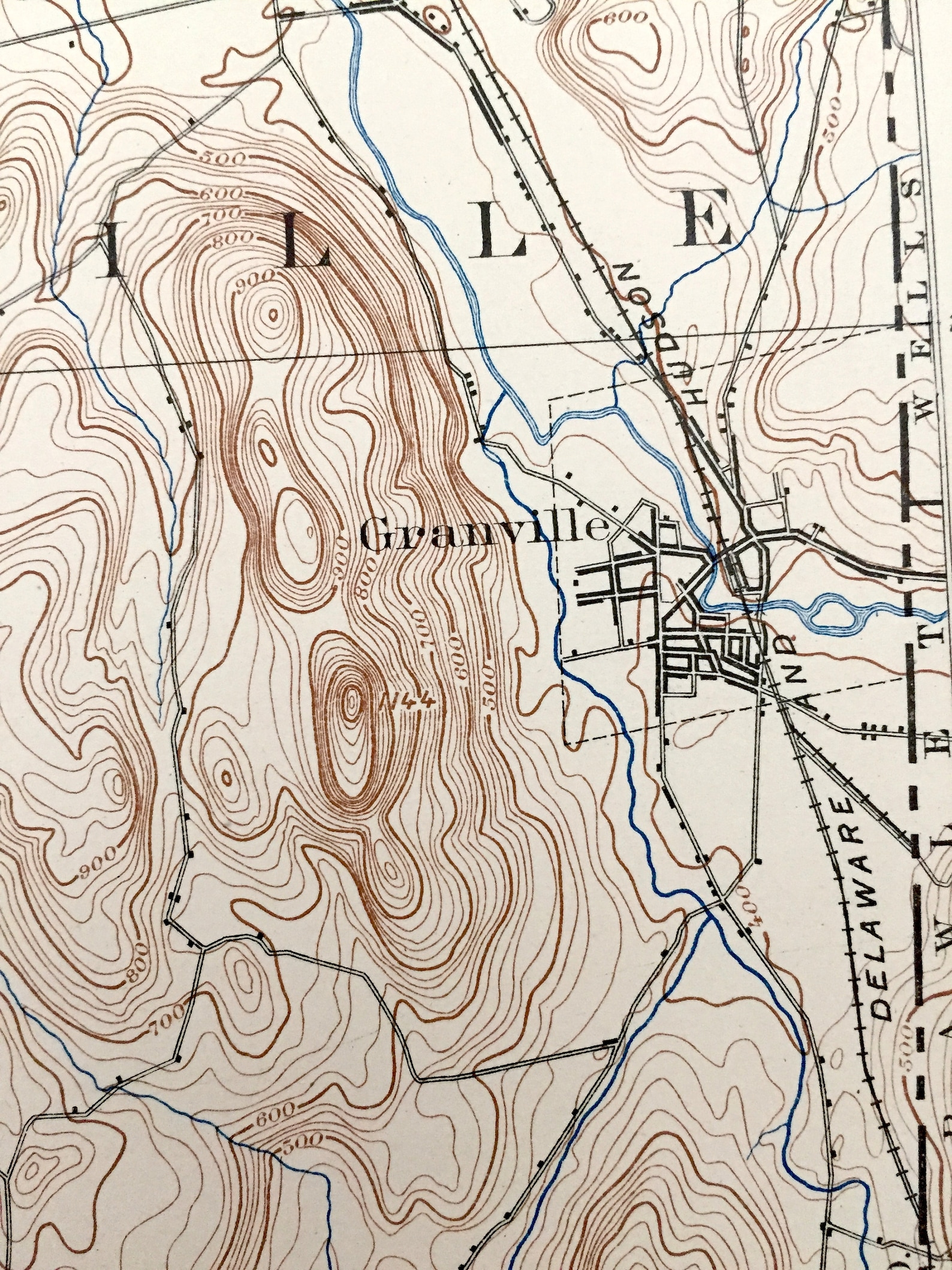 Antieke Fort Ann New York 1898 US Geological Survey Etsy Nederland