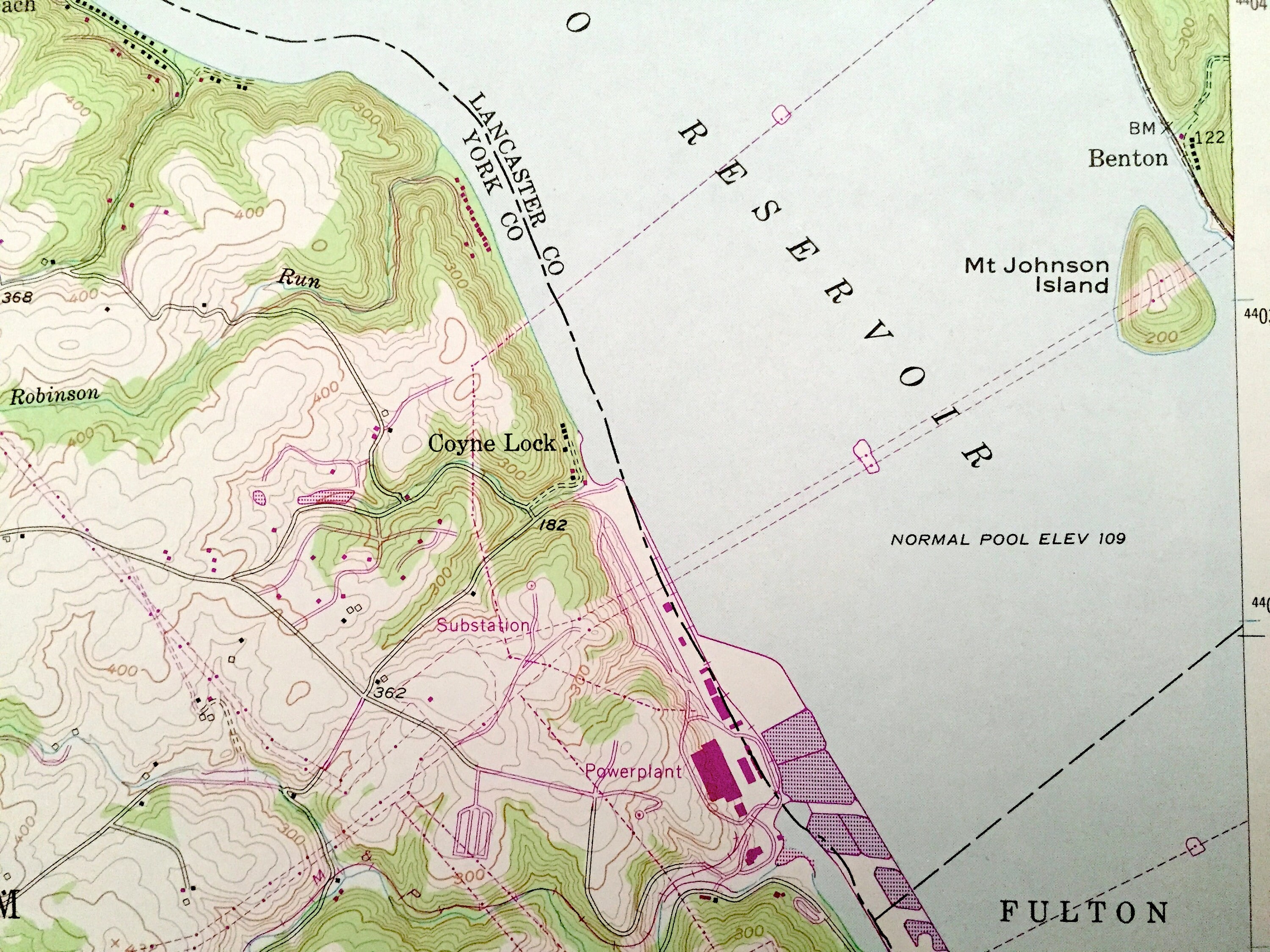 Antique Holtwood Pennsylvania 1955 US Geological Survey Etsy