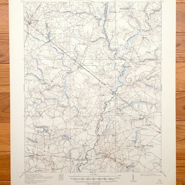 Map of Ivor Va Etsy