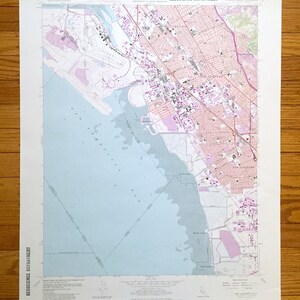 Antique San Leandro (Kalifornien) 1959 Landkarte des US Geological Survey – Oakland (San Lorenzo), Alameda County, San Francisco Bay, CA