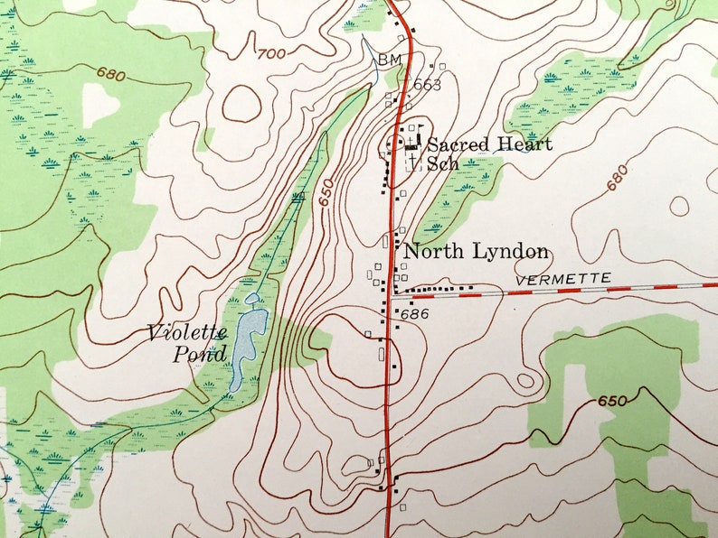 Antique New Sweden Maine 1953 US Geological Survey Etsy