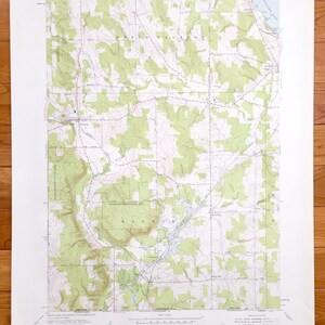 Antique Panama, New York 1954 US Geological Survey Mappa topografica – Contea di Chautauqua, Ashville, Long View, Busti, Cherry Hill, Niets Crest