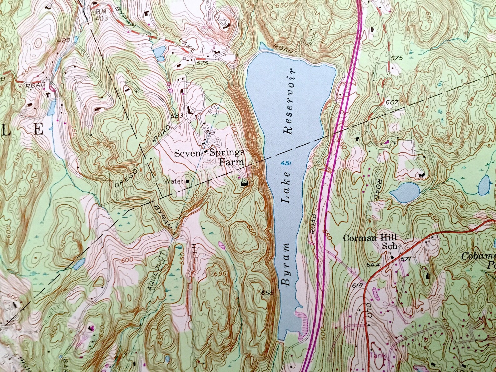 Antique Mount Kisco New York 1955 US Geological Survey Etsy