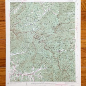 Antique Wayah Bald, North Carolina 1942 US Geological Survey Topographic Map – Macon, Clay, Cherokee County, Nantahala Lake, Blue Ridge, NC