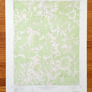 Antique New Milton, Virginia Occidental 1965 US Geological Survey Topographic Map – Lewis, Doddridge County, Cove, Freemans Creek, Leopold, WV