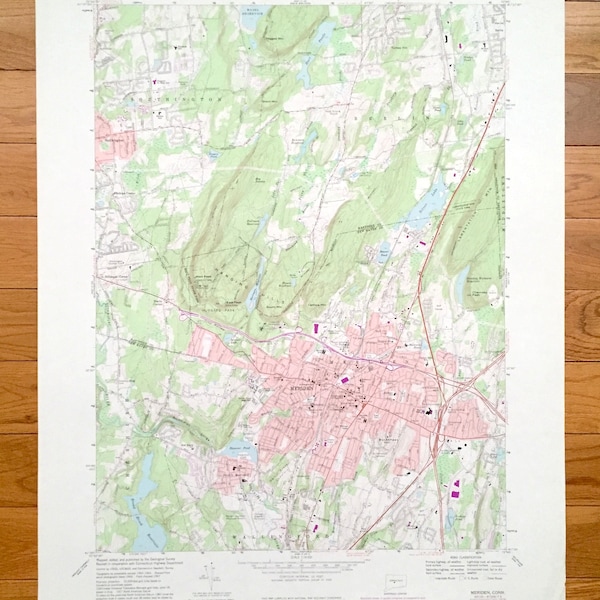 Berlin Ct Map Etsy