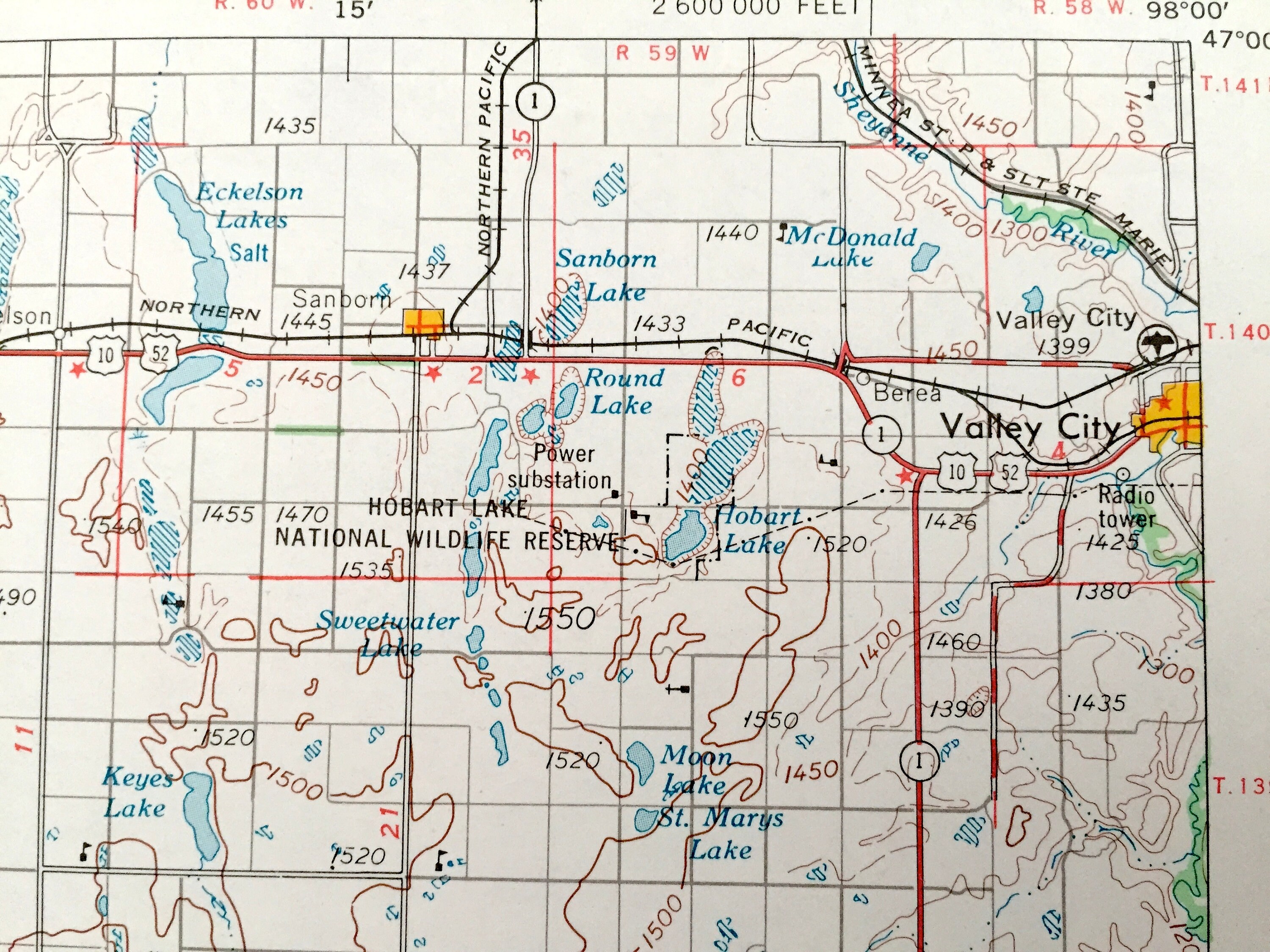 Antique Jamestown North Dakota 1954 US Geological Survey Etsy