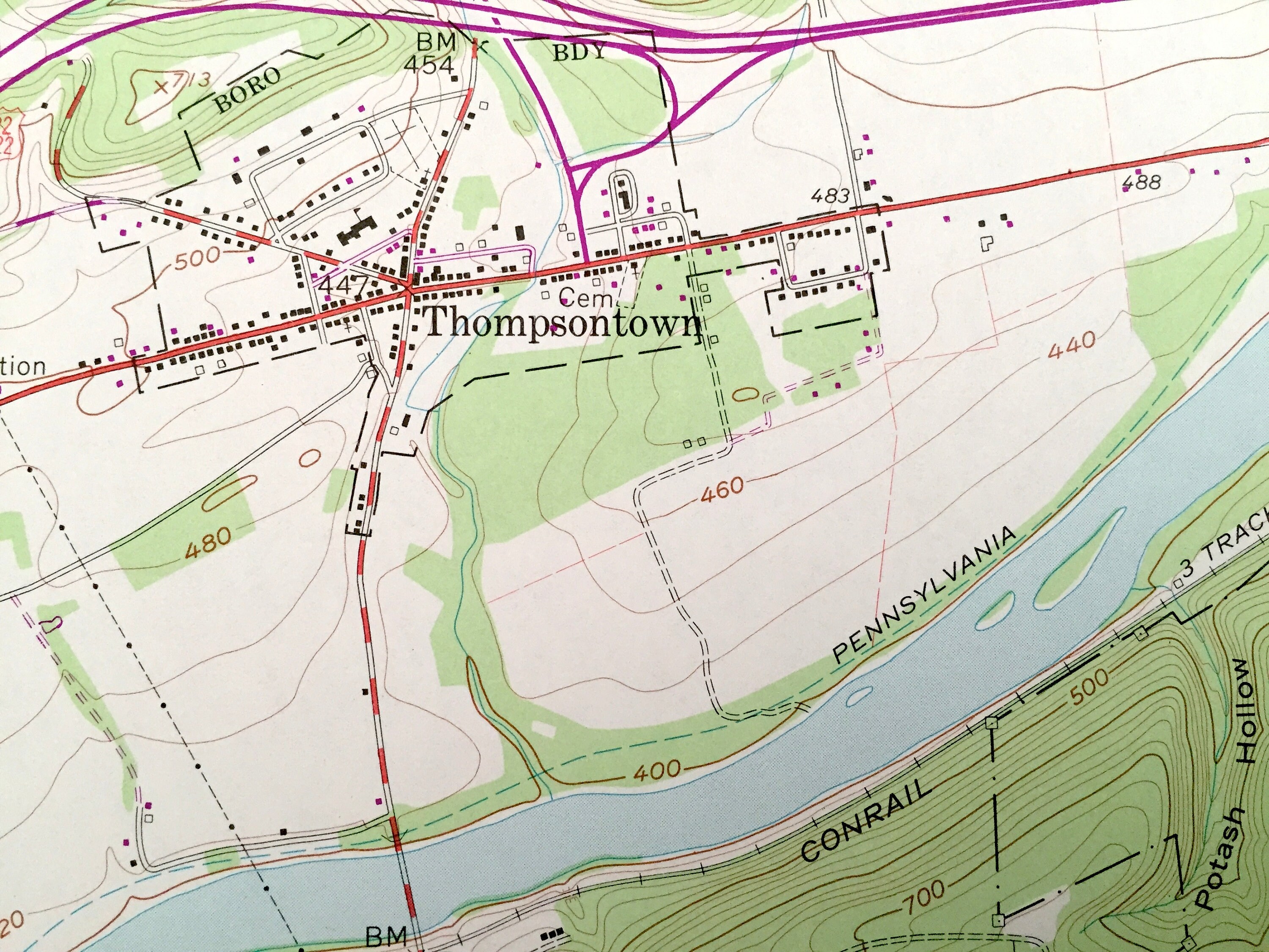 Antique Millerstown Pennsylvania 1959 US Geological Survey Etsy