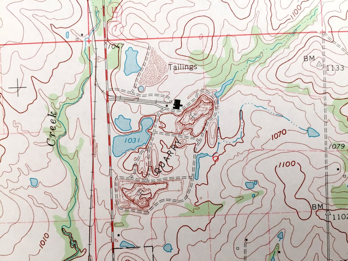 Antique Mill Creek Oklahoma 1963 US Geological Survey Etsy