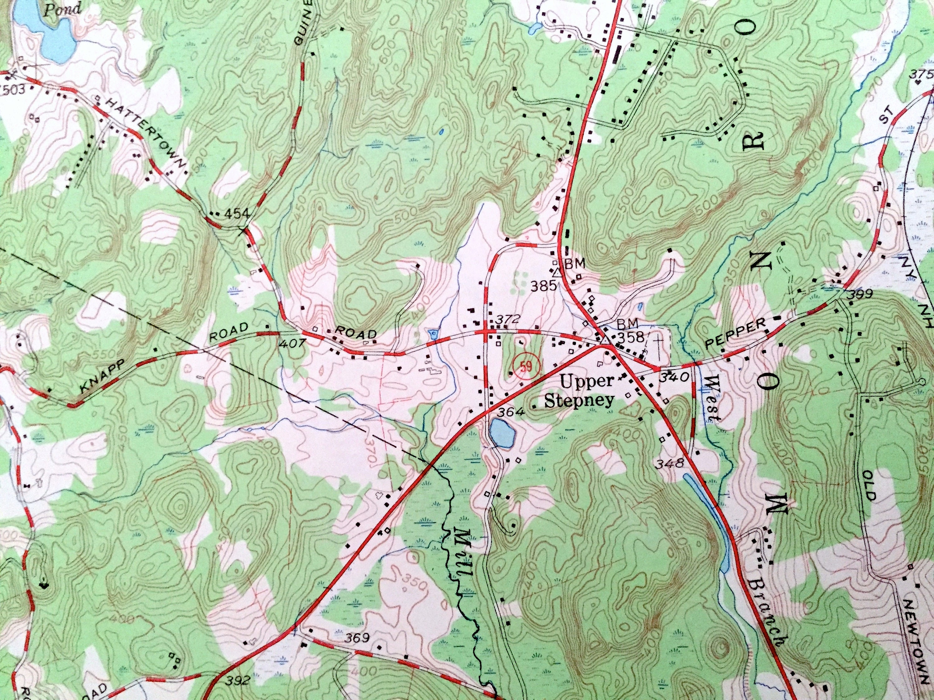 Antique Botsford Connecticut 1959 US Geological Survey Etsy UK
