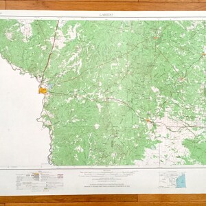 Antike Laredo, Texas, 1956 US Geologische Untersuchung Topographische Karte - Hebbronville, Freer, Falfurrias, Benavides, Alice, Premont, San Diego TX
