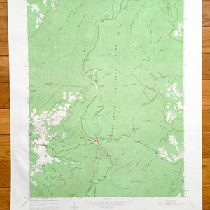 Mapa topográfico antiguo de Thornton Gap, Virginia, 1965, del Servicio Geológico de EE. UU.: condado de Rappahannock, parque Shenandoah, Blue Ridge, Morning Star, VA