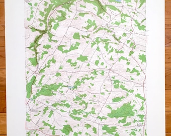 Antique Millers Mills, Nueva York 1943 Us Geological Survey Topographic Map – Herkimer County, Frankfort, Ilion, German Flatts, Elizabethtown