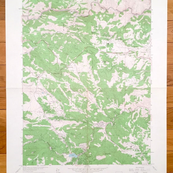 Antique Evergreen, Colorado 1965 US Geological Survey Topographic Map – Jefferson County, Troutdale, Kittredge, Bergen Park, Paradise Hills