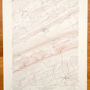 Antique McClure, Pennsylvania 1959 US Geological Survey Topographic Map – Mifflin, Snyder, Junianta County, Bald Eagle State Forest, PA