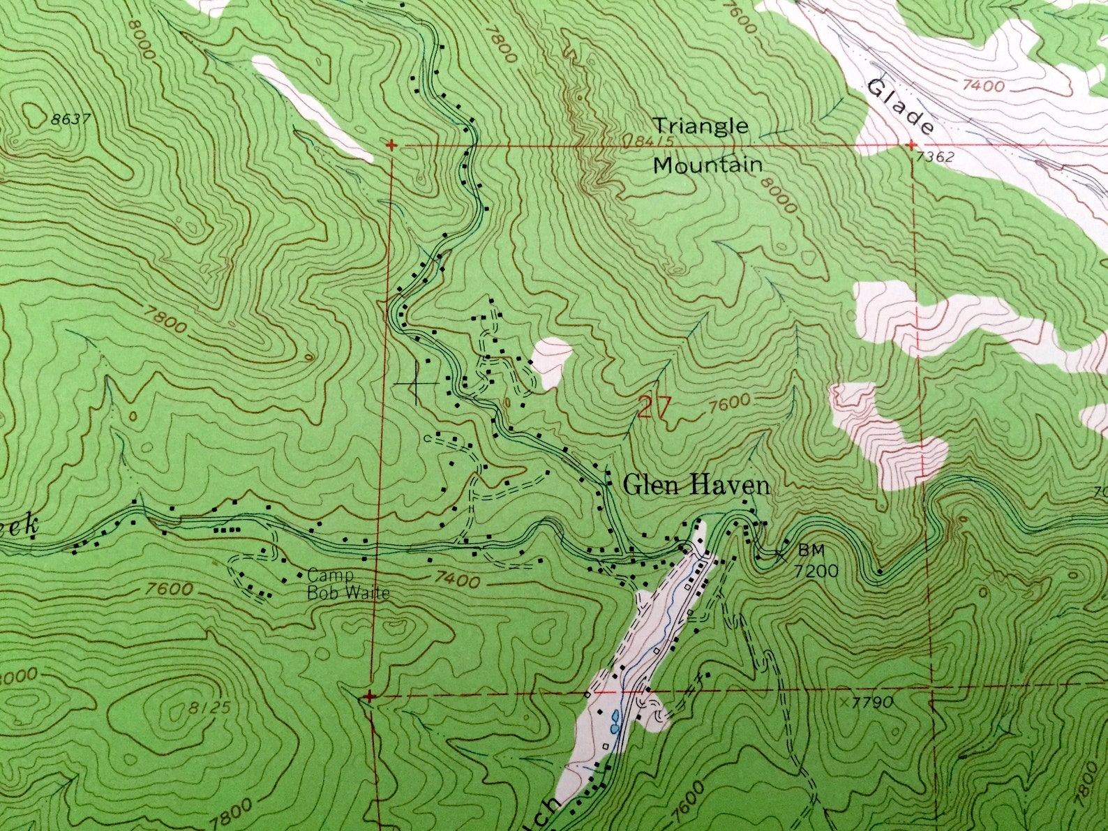 Antique Glen Haven Colorado 1962 US Geological Survey Etsy