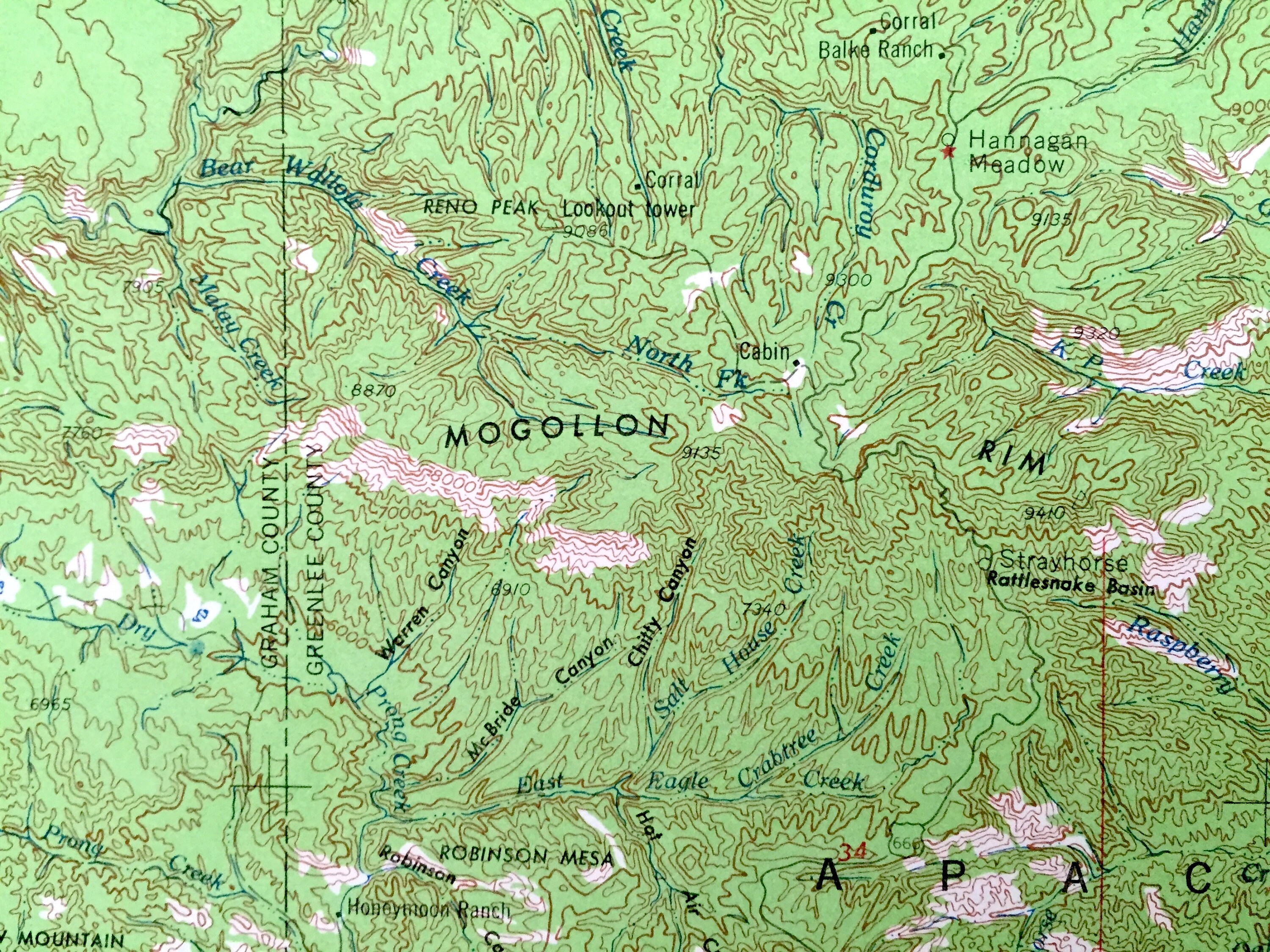 Antique Clifton Arizona 1962 US Geological Survey Topographic Etsy