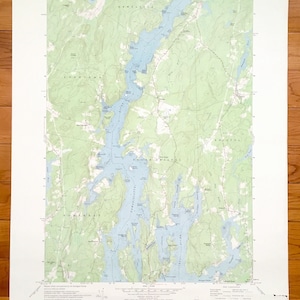 Antike Bristol, Maine 1969 US Geological Survey topographische Karte - Lincoln County, Edgecomb, Boothbay, Walpole, Pemaquid, Newcastle, Westen, ME