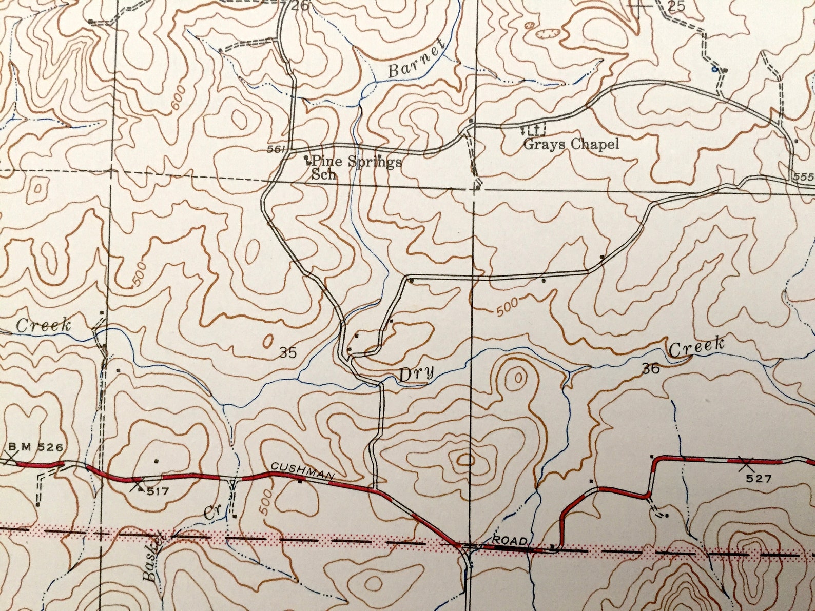Antique Cave City Arkansas 1945 US Geological Survey Etsy