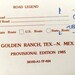 Antique Golden Ranch, Texas & Portales Valley, New Mexico 1985 US ...