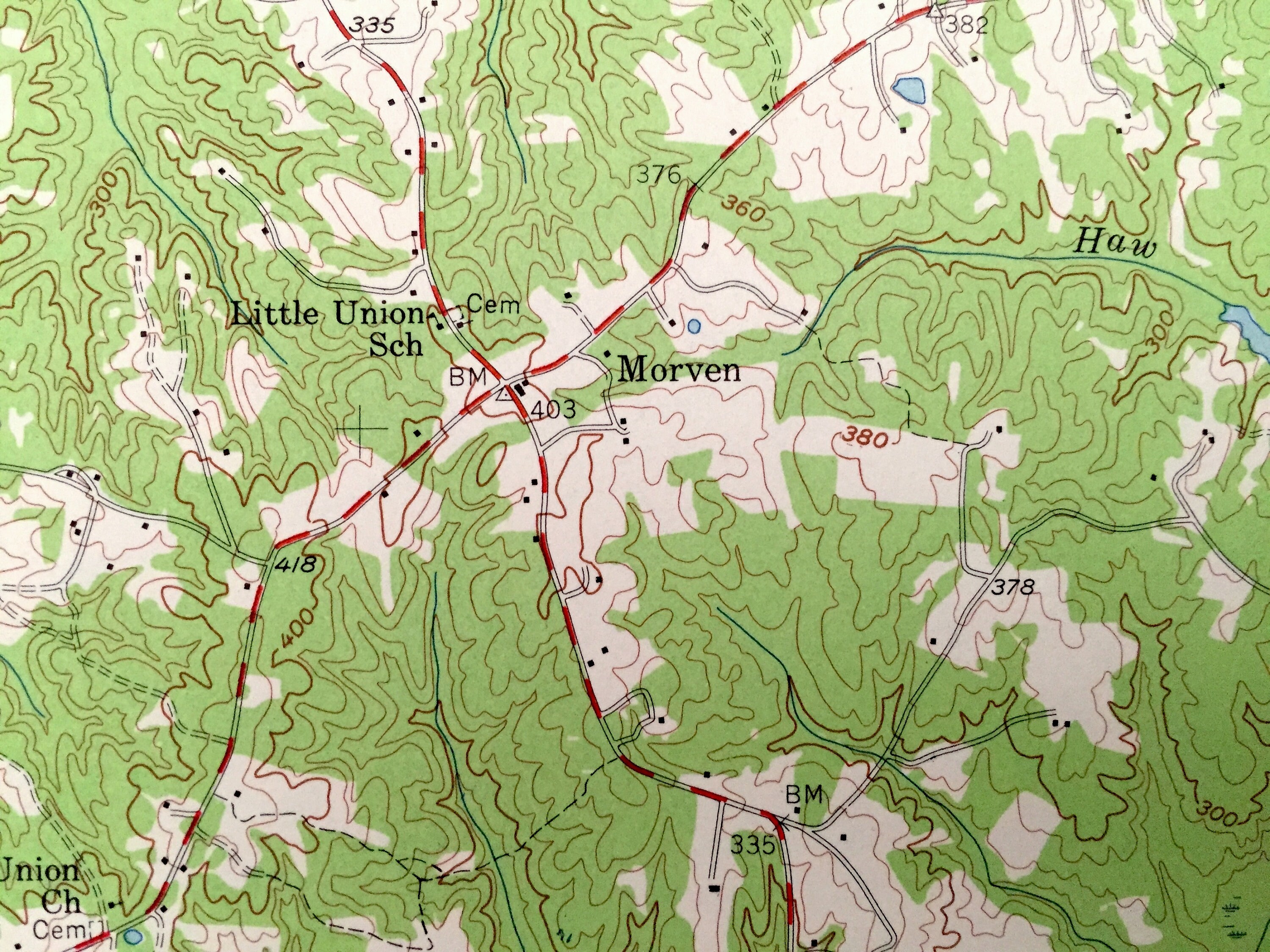 Antique Jetersville Virginia 1958 US Geological Survey Mappa Etsy