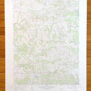 Antike Fleming, Ohio 1960 US Geologische Übersicht Topographische Karte - Washington County, Watertown, Adams, Muskingum, Barlow, Wayne, Warren, OH