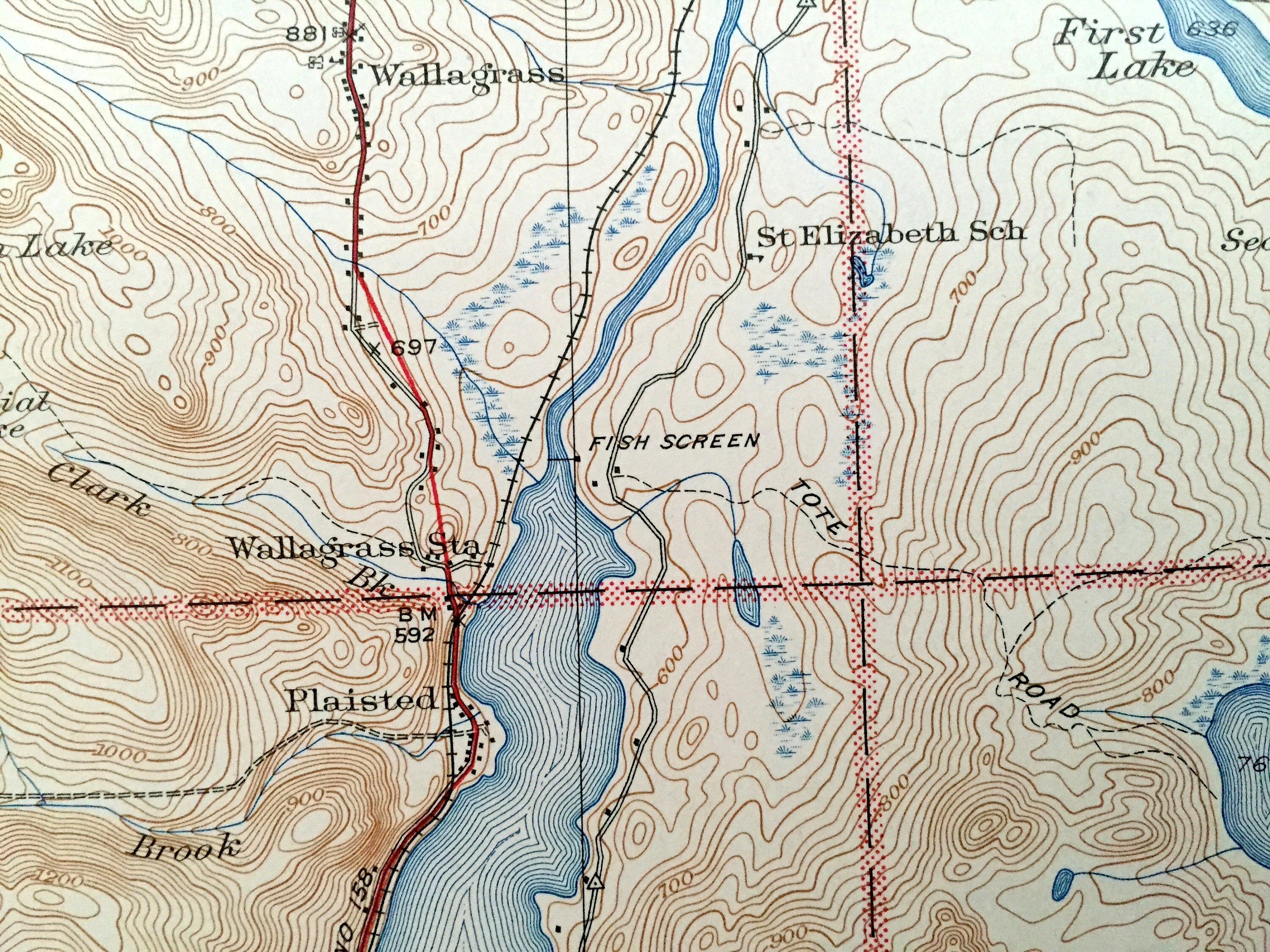 Antique Eagle Lake Maine 1931 US Geological Survey Etsy