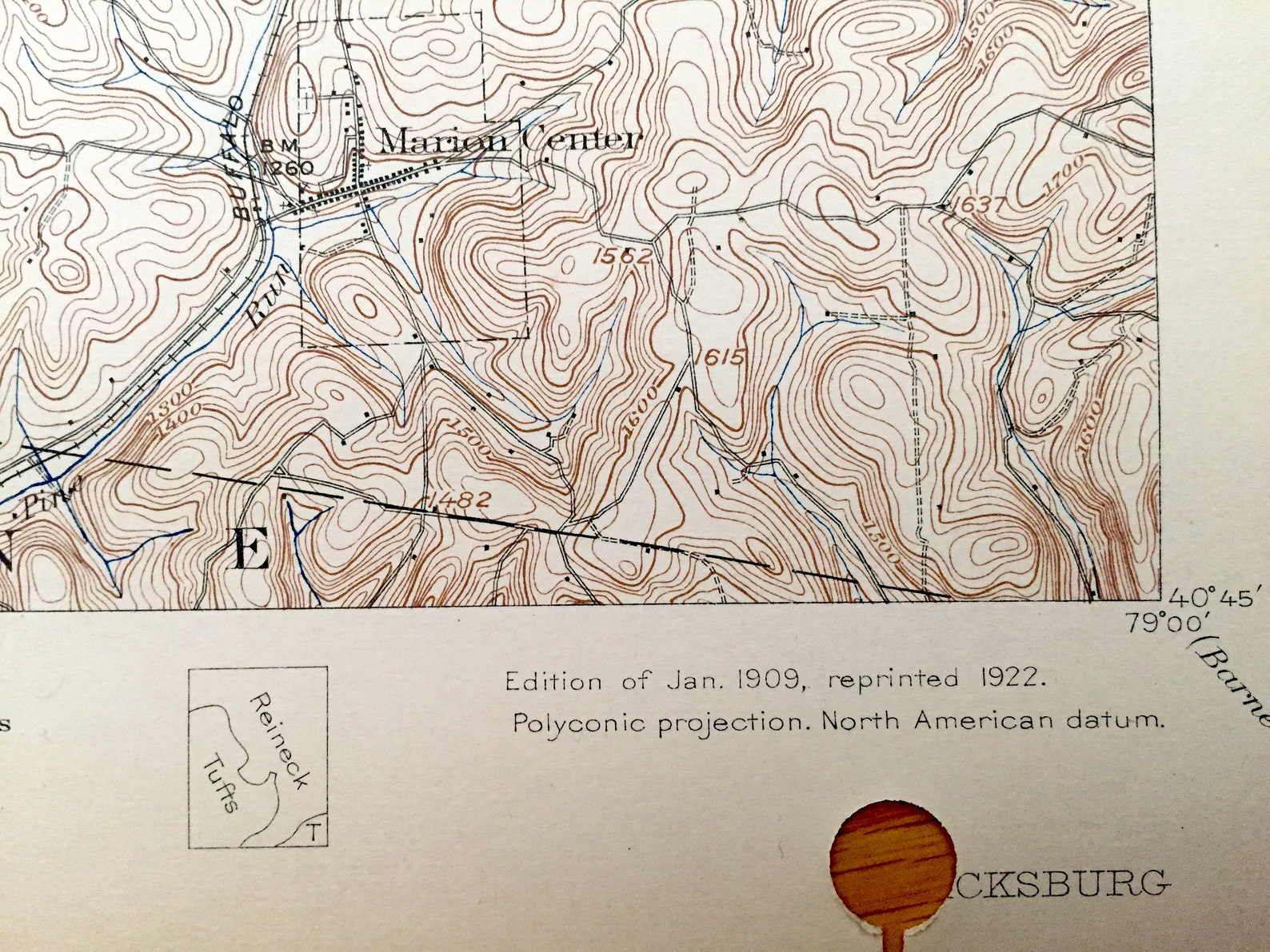Antique Smicksburg Pennsylvania 1909 US Geological Survey Etsy
