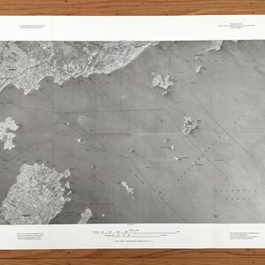 Antica mappa Salem, Marblehead, Beverly, Manchester-by-the-Sea, Massachusetts 1977 US Geological Soil Survey – Contea di Essex, storico, MA