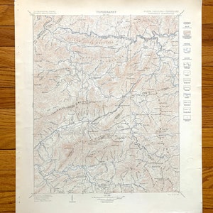 Nantahala River Map - Etsy Hong Kong