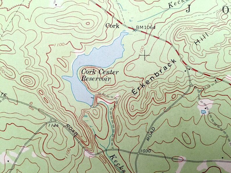 Antique Peck Lake New York 1970 US Geological Survey Etsy