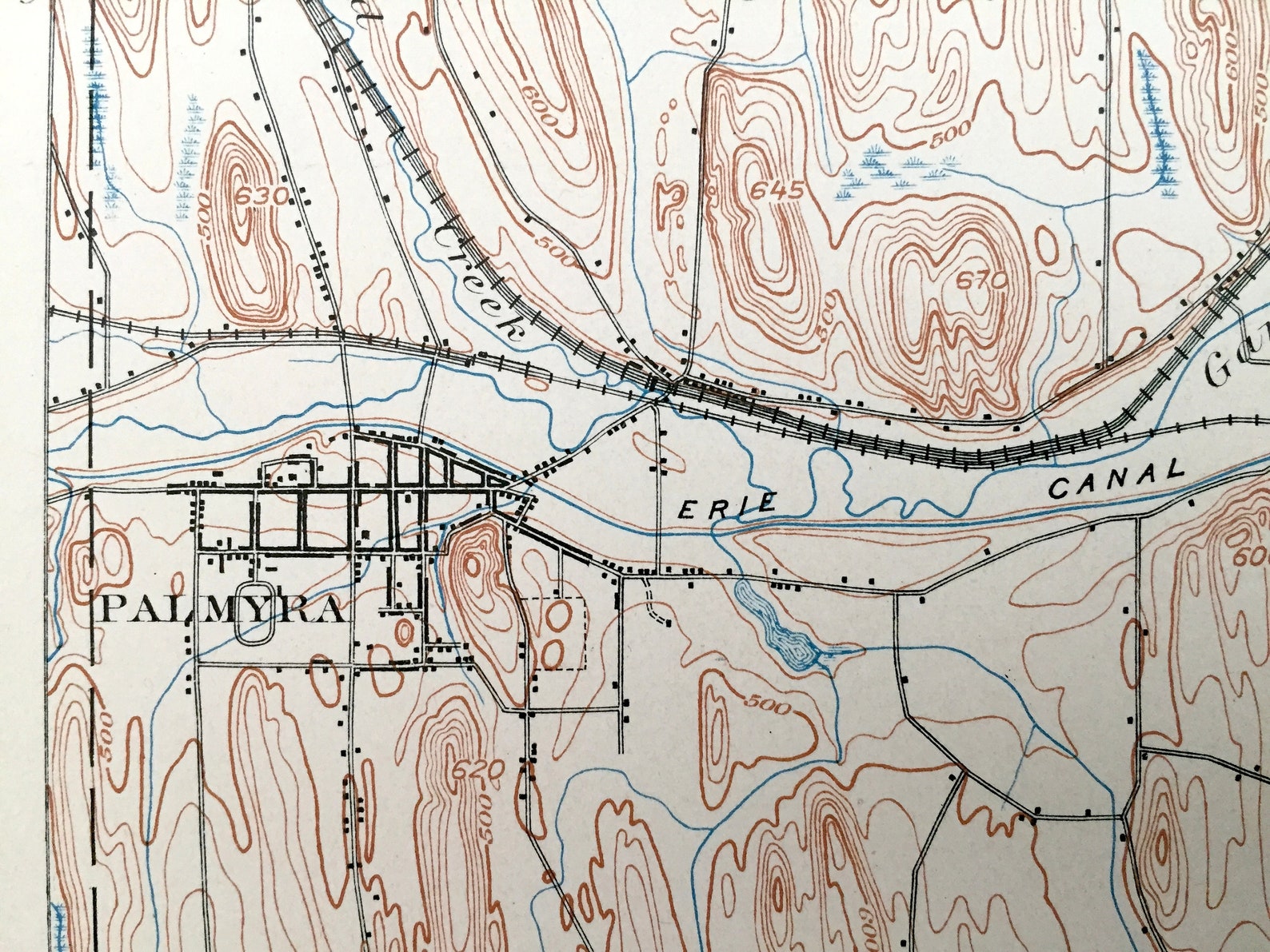 Antique Palmyra New York 1902 US Geological Survey Etsy