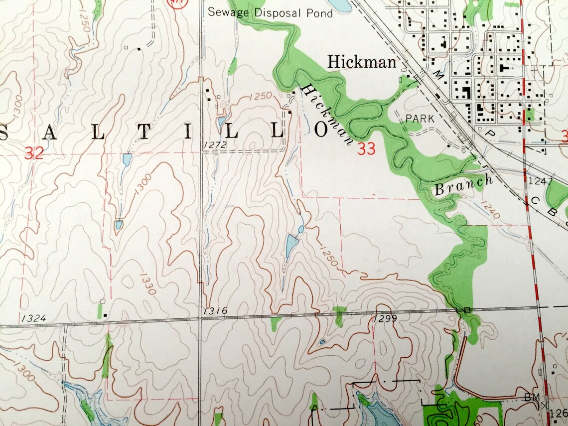Antique Cortland Nebraska 1964 US Geological Survey Etsy