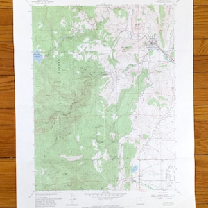 Antike Lyons, Colorado 1968 US Geologische Dienst Topographische Karte - Boulder County, Roosevelt National Forest, Altona, Allens Lake, Red Hill