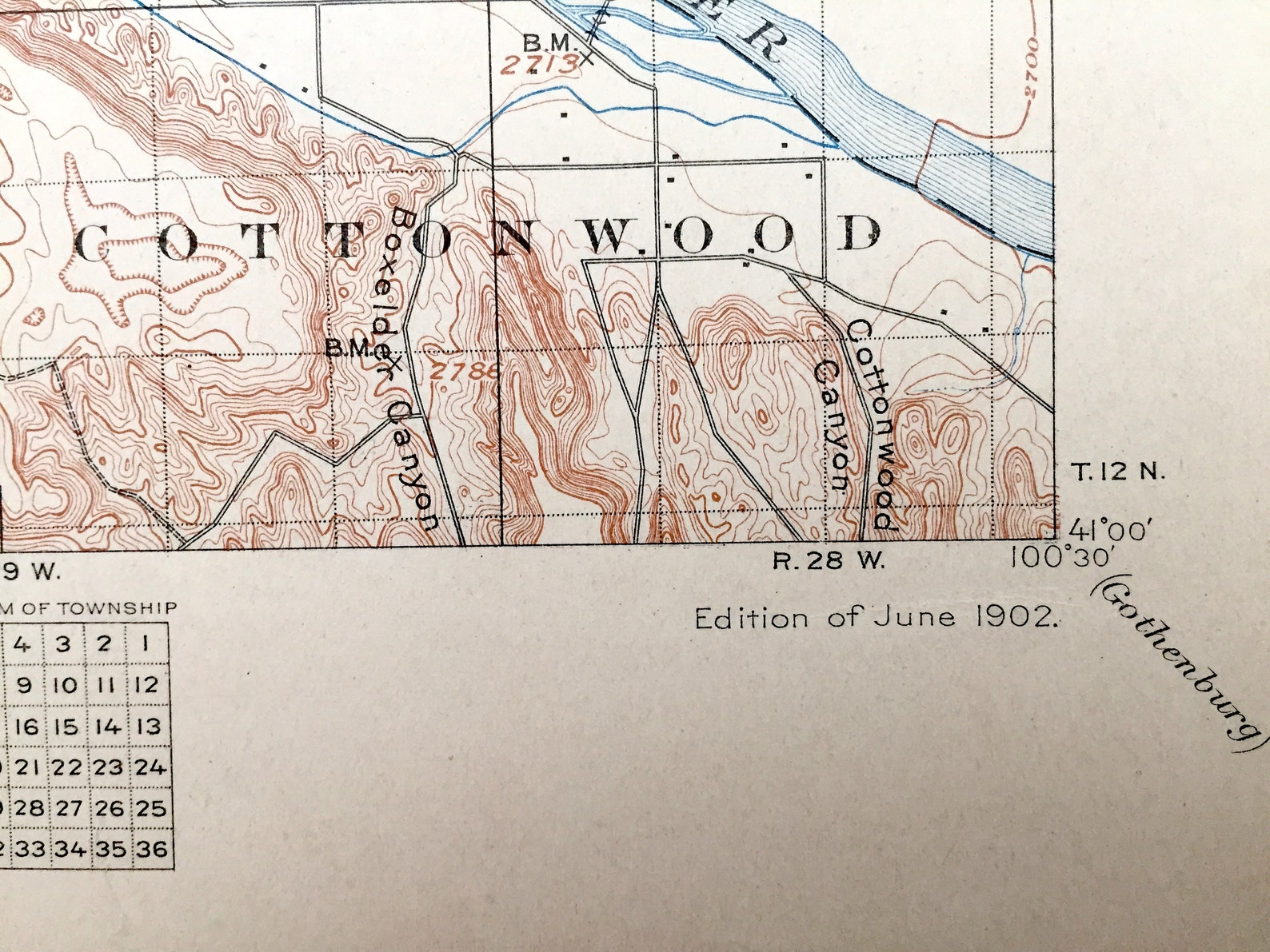 Antique North Platte Nebraska 1902 US Geological Survey Etsy