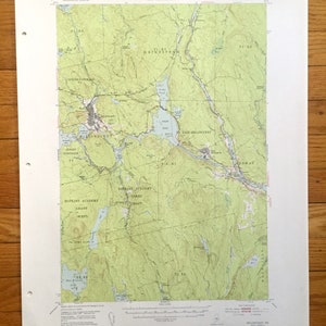 Antique Millinocket, Maine 1951 US Geological Survey Topografische Kaart – Grindstone, Woodville, Medway, Penobscot County, Dolby Pond Bowden ME