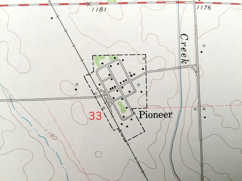 Antique Gilmore City Iowa 1979 US Geological Survey Etsy