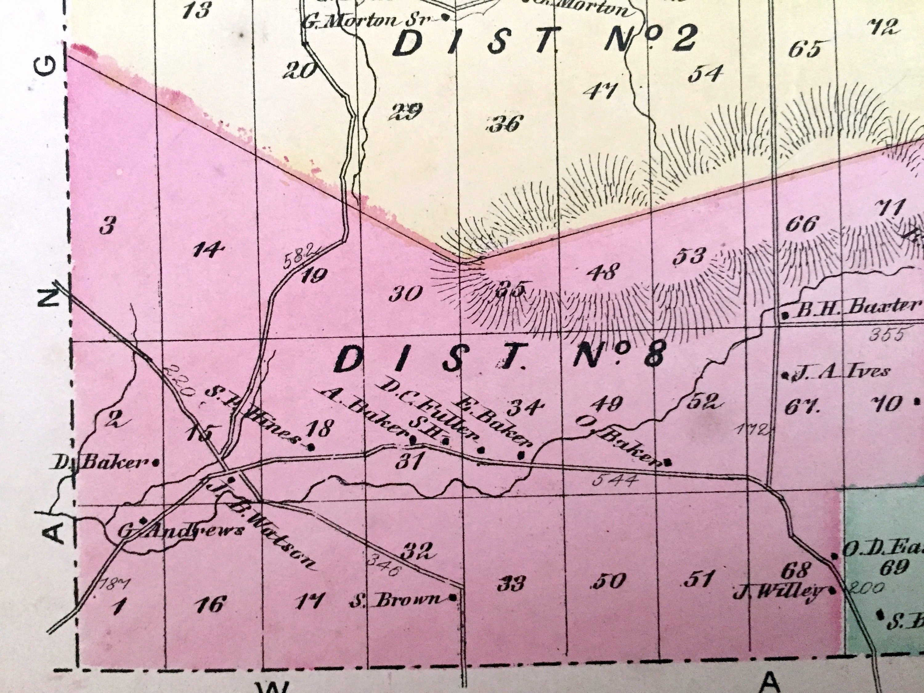 Antique 1869 West Almond New York Map from D.G. Beers Atlas Etsy