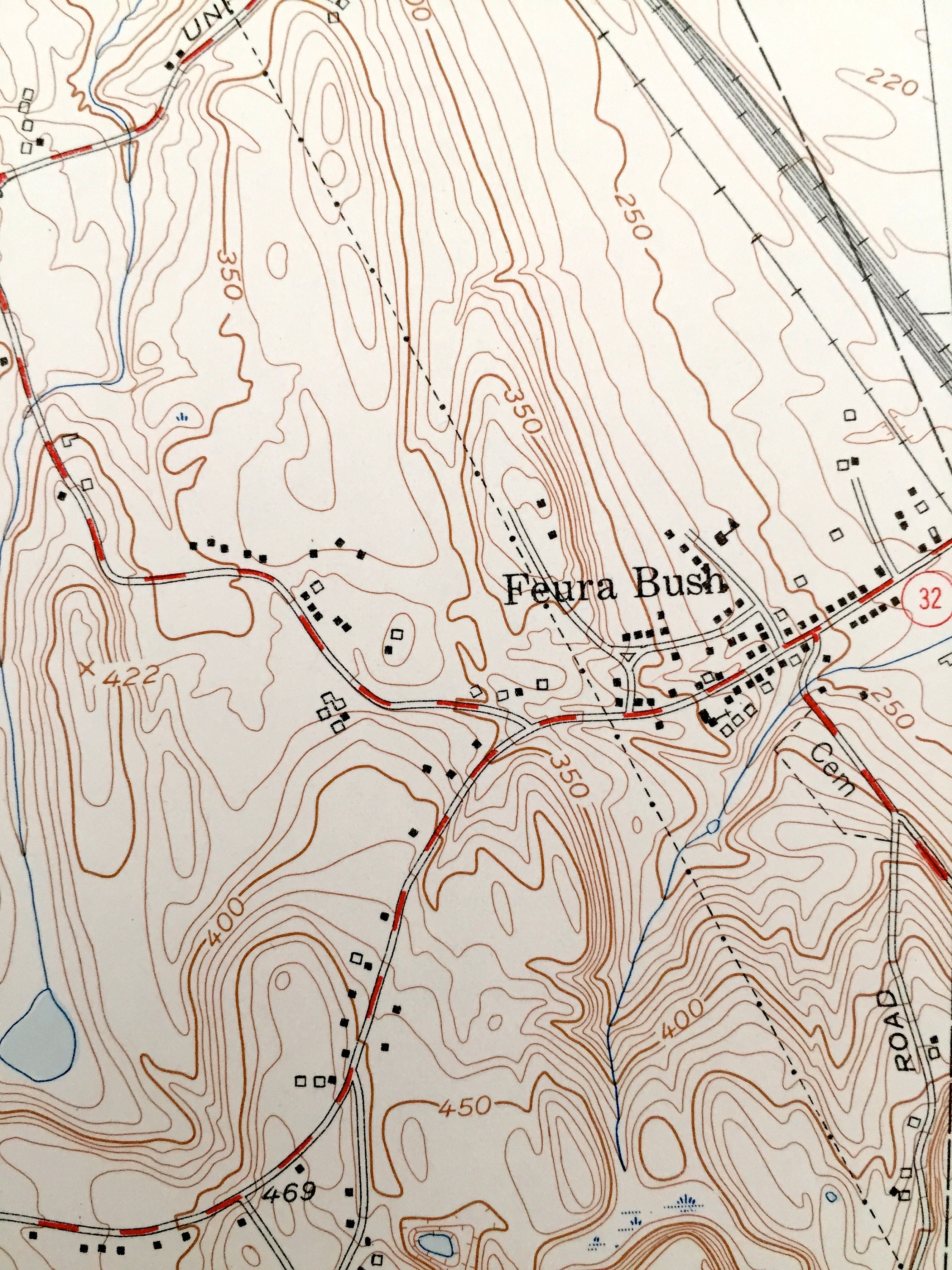 Antique Clarksville New York 1953 US Geological Survey Etsy