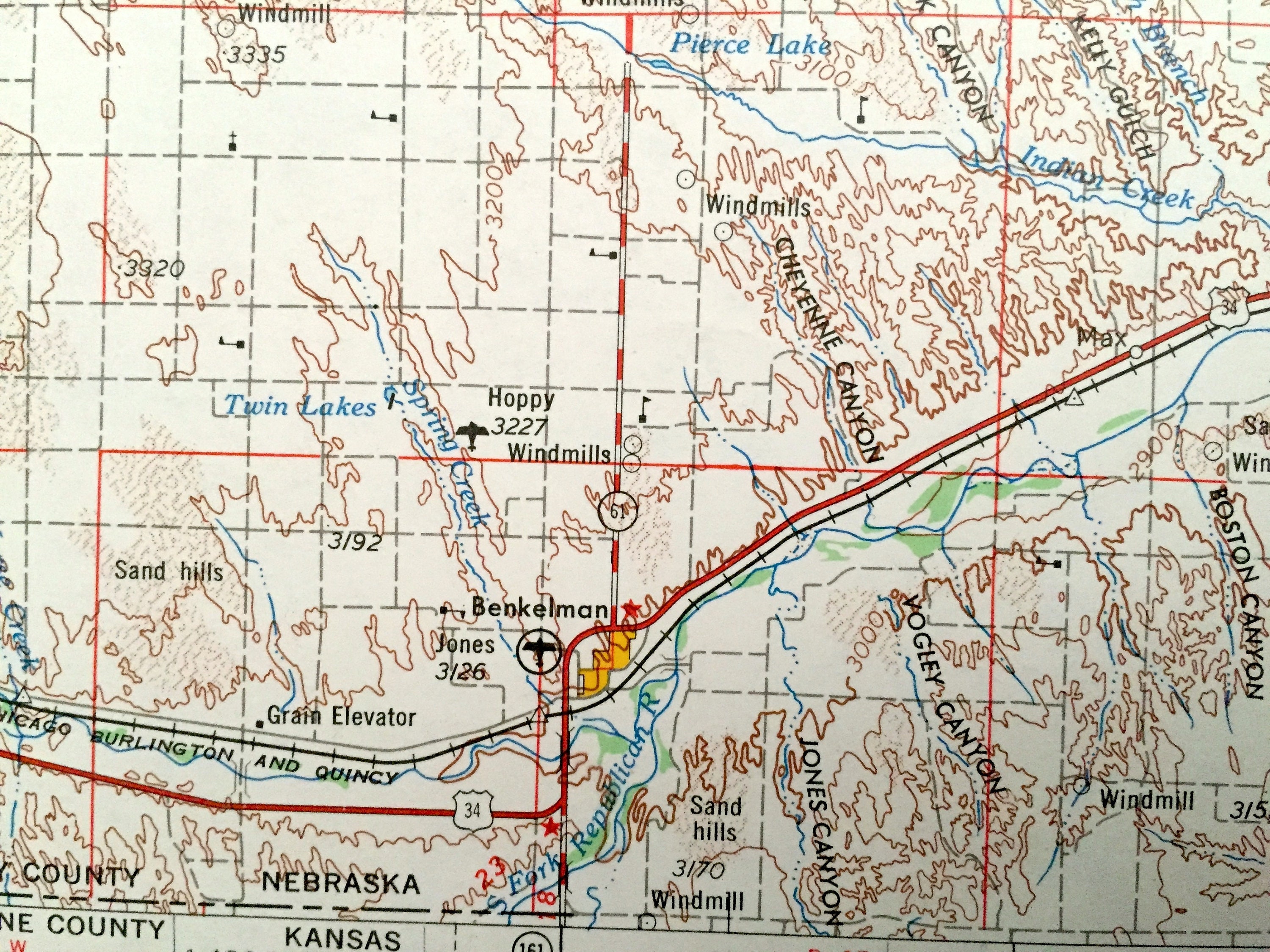 Antique McCook Nebraska 1954 US Geological Survey Topographic Etsy