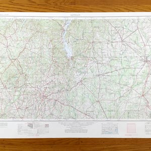 Antike Dothan, Alabama 1953 US Geologische Untersuchung Topographische Karte - Fort Rucker,Enterprise, Ozark, Headland, Ashford, Georgia, Florida AL