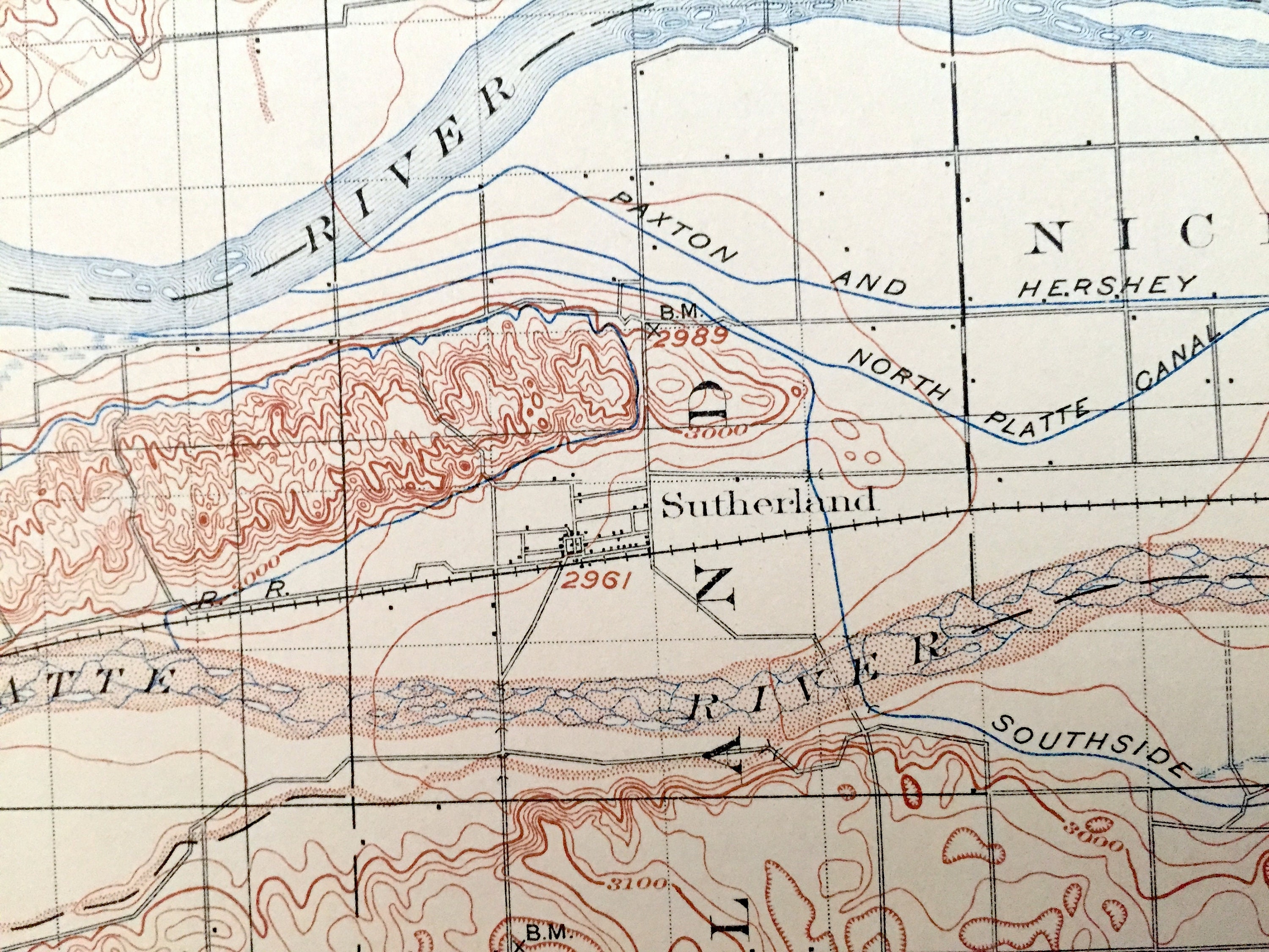 Antique Paxton Nebraska 1901 US Geological Survey Topographic Etsy