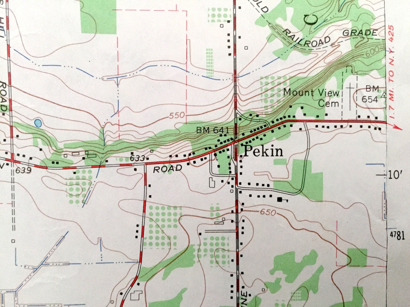 Antique Ransomville New York 1965 US Geological Survey Etsy
