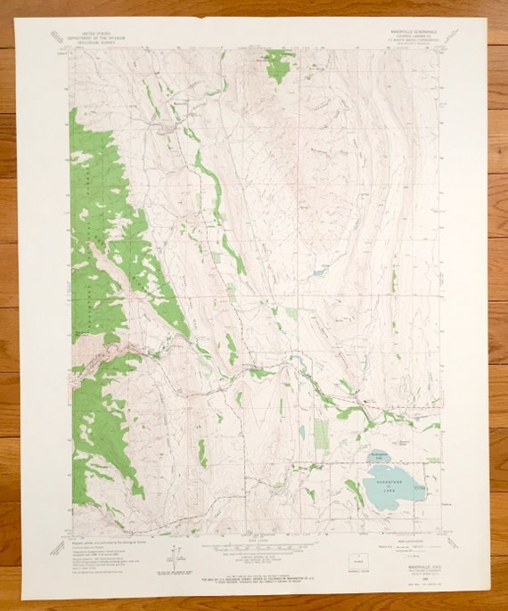 Antique Masonville Colorado 1962 US Geological Survey Etsy