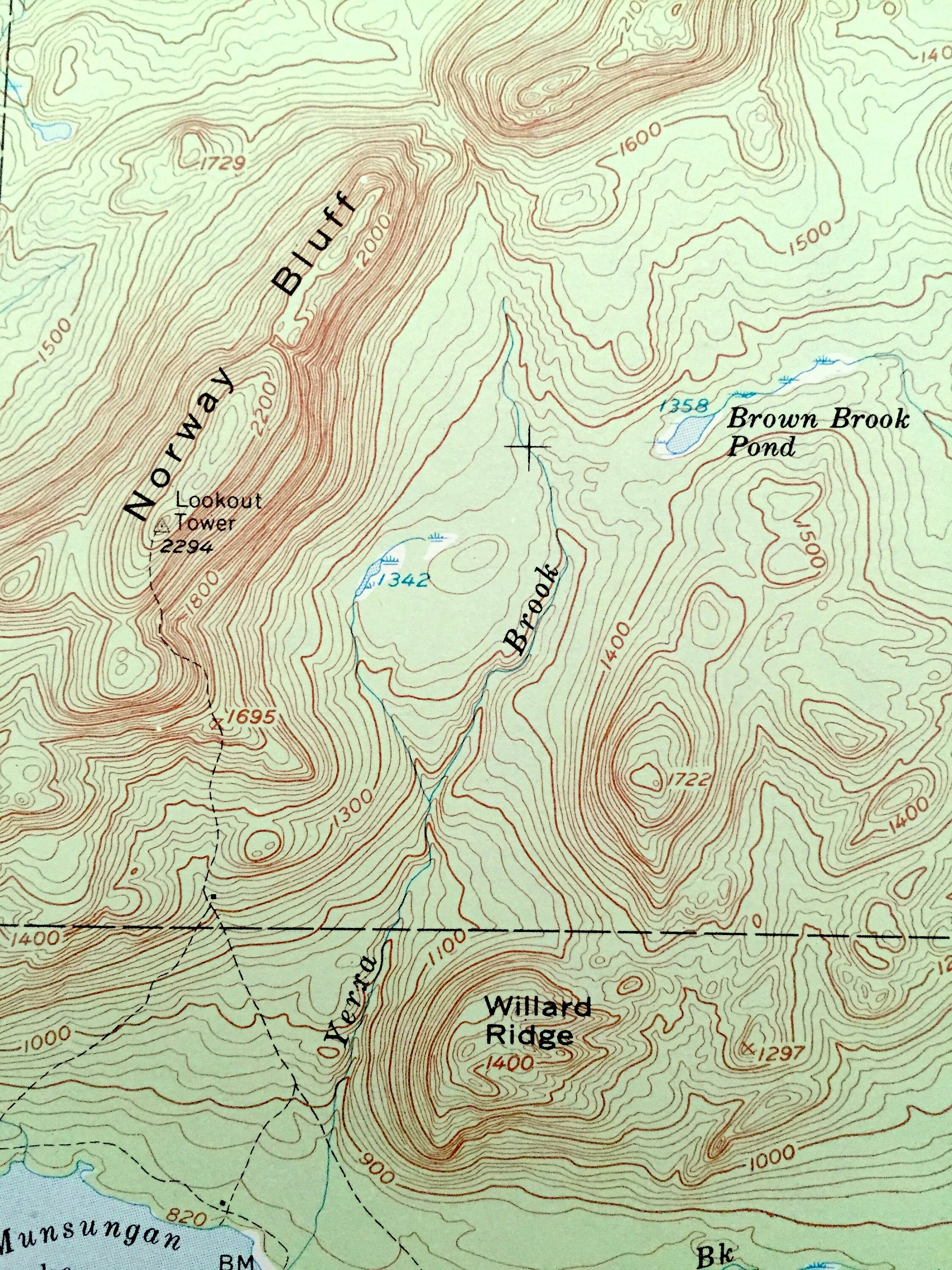 Antique Millinocket Lake Maine 1954 US Geological Survey Etsy