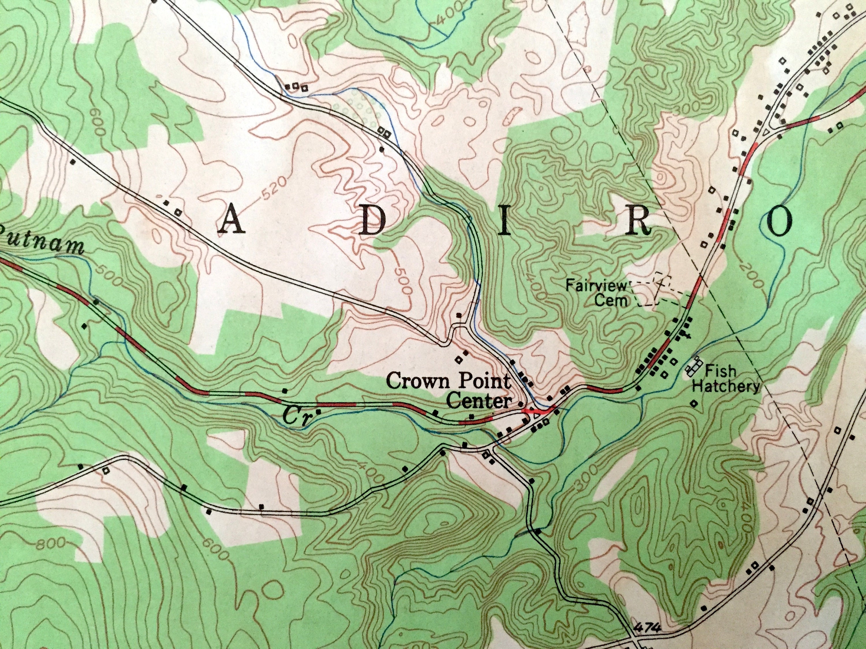 Antique Crown Point New York 1950 US Geological Survey Etsy