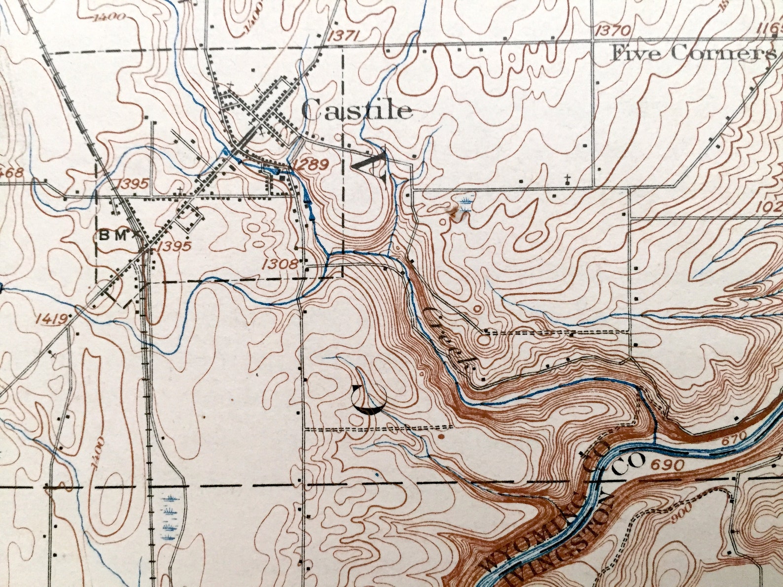 Antique Portage New York 1905 US Geological Survey Etsy