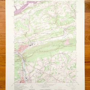 Antike Palmerton, Pennsylvania 1960 US Geological Survey topographische Karte – Carbon County, Aquashicola Slatington Danielsville Little Gap PA