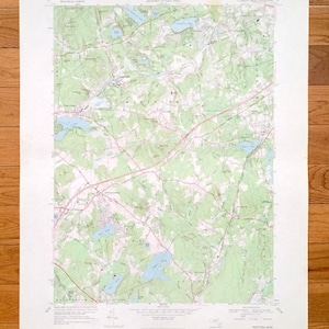 Antique Westford, Massachusetts 1966 US Geological Survey Topographic Map – Middlesex County, Groton, Chelmsford, Littleton, Boxborough, MA