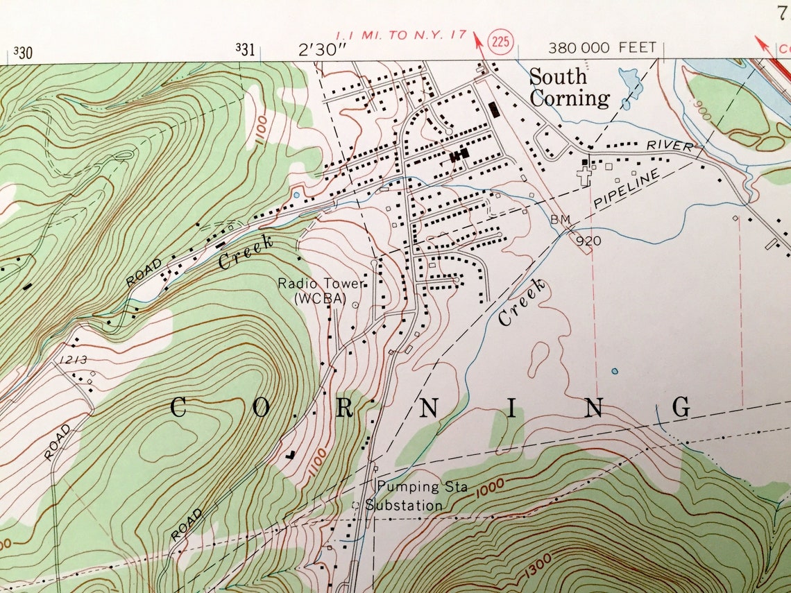 Antique Caton New York 1969 US Geological Survey Topographic Etsy